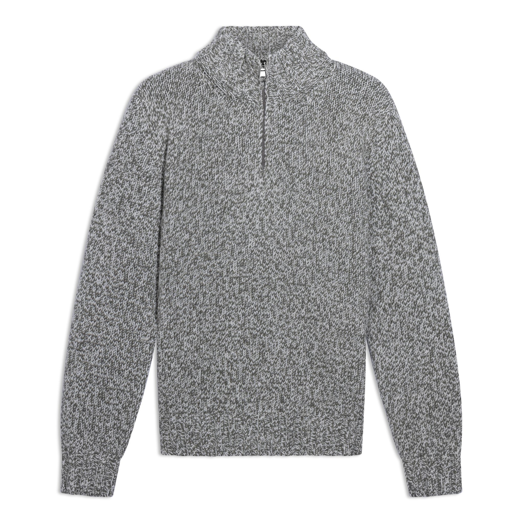 Half Zip Trui Mouliné