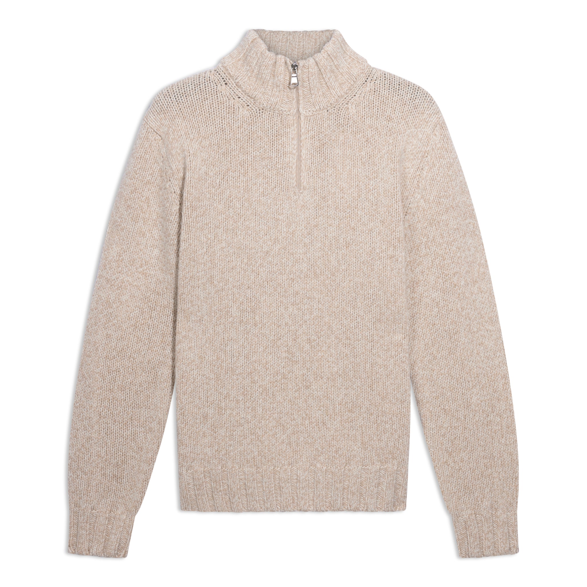 Half Zip Trui Mouliné
