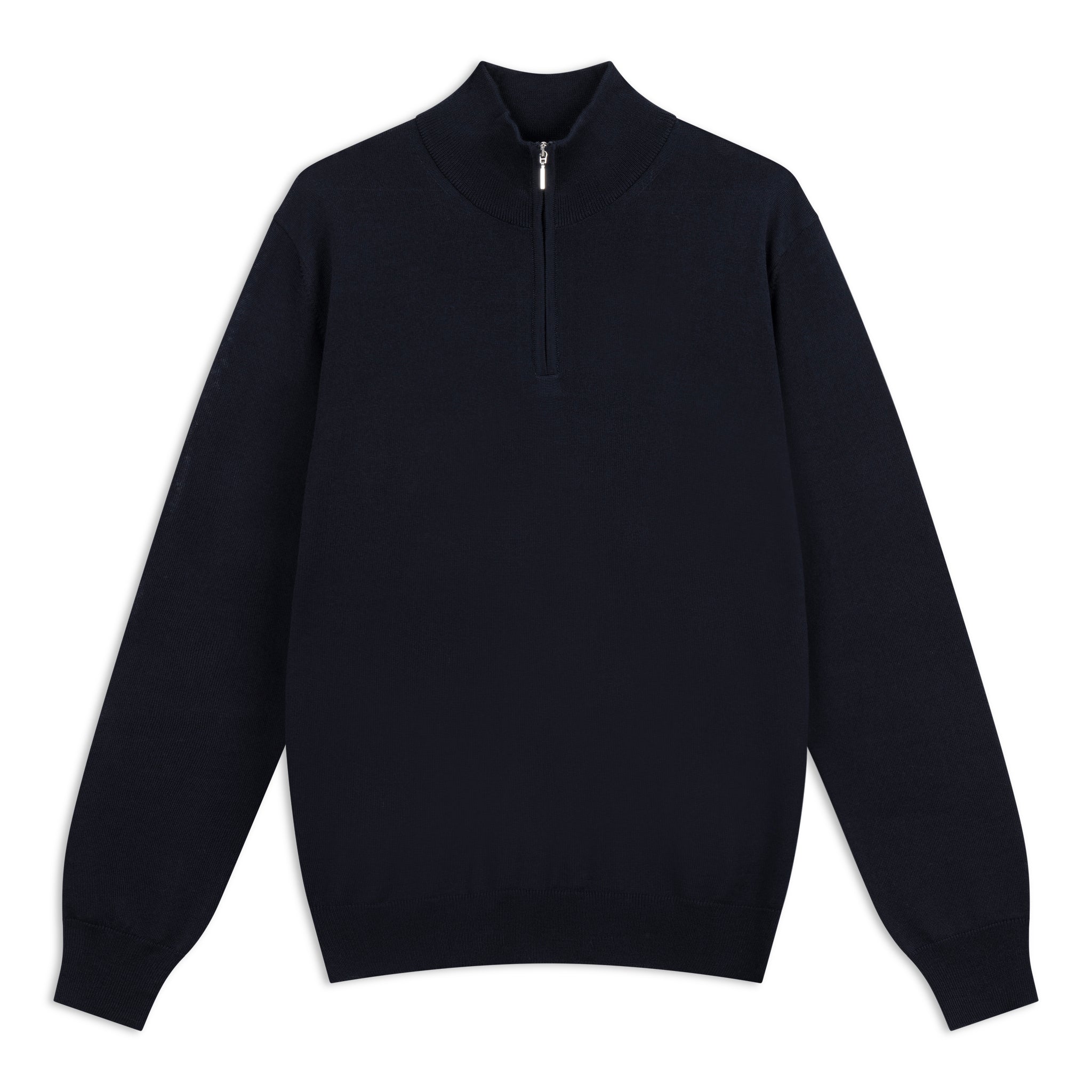 Half Zip Trui Egyptisch Katoen