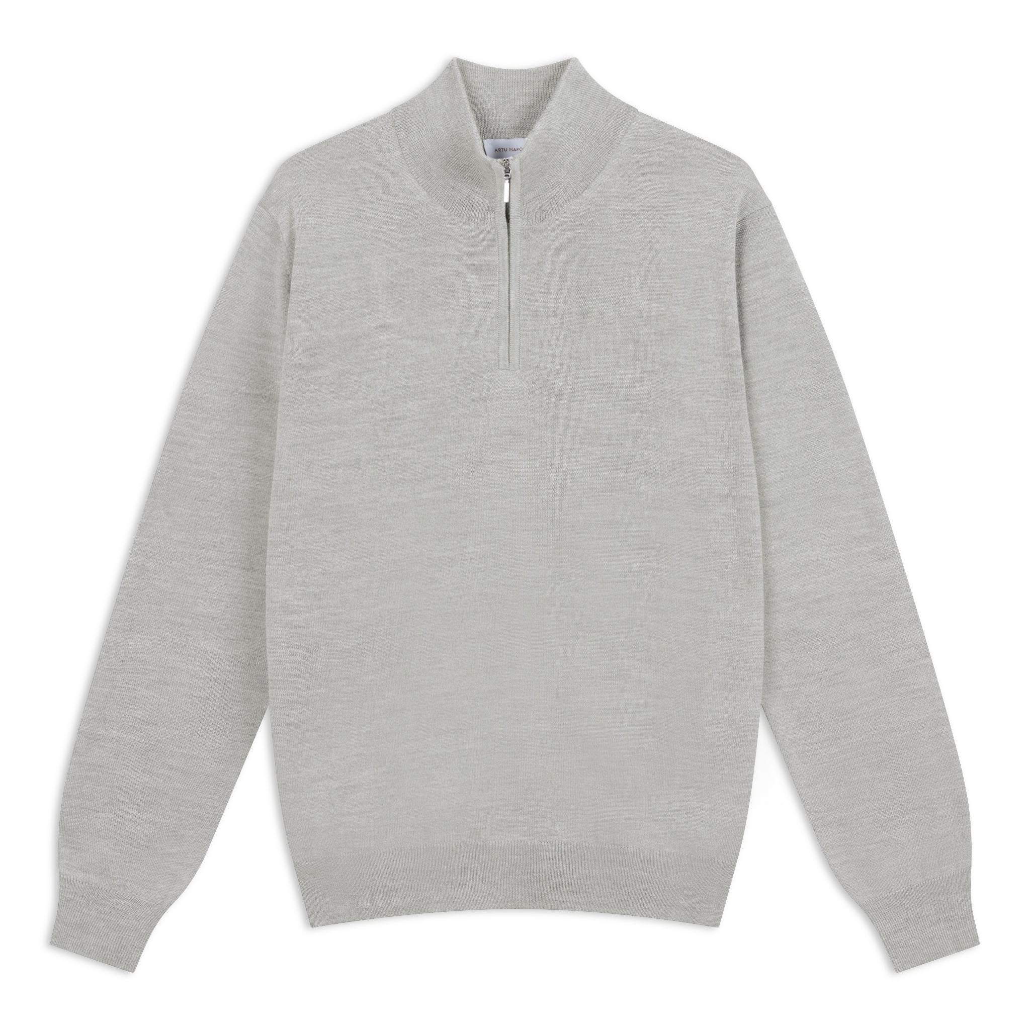 Half Zip Trui Egyptisch Katoen