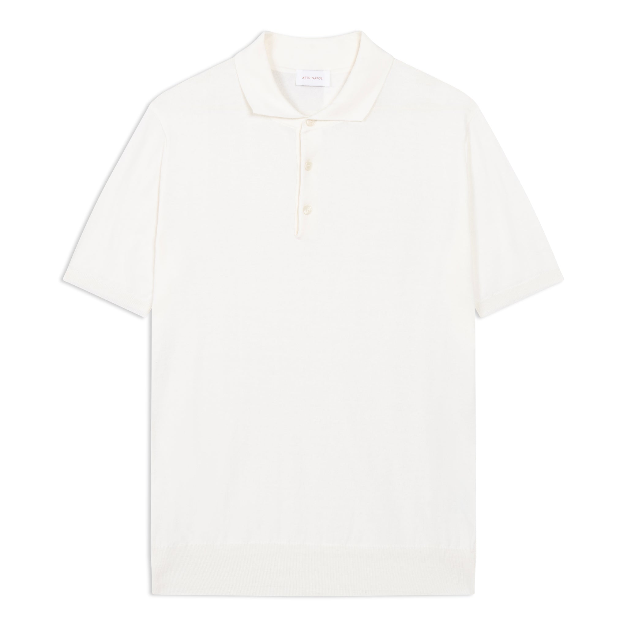 Gebreide Polo Korte Mouw Egyptisch Katoen