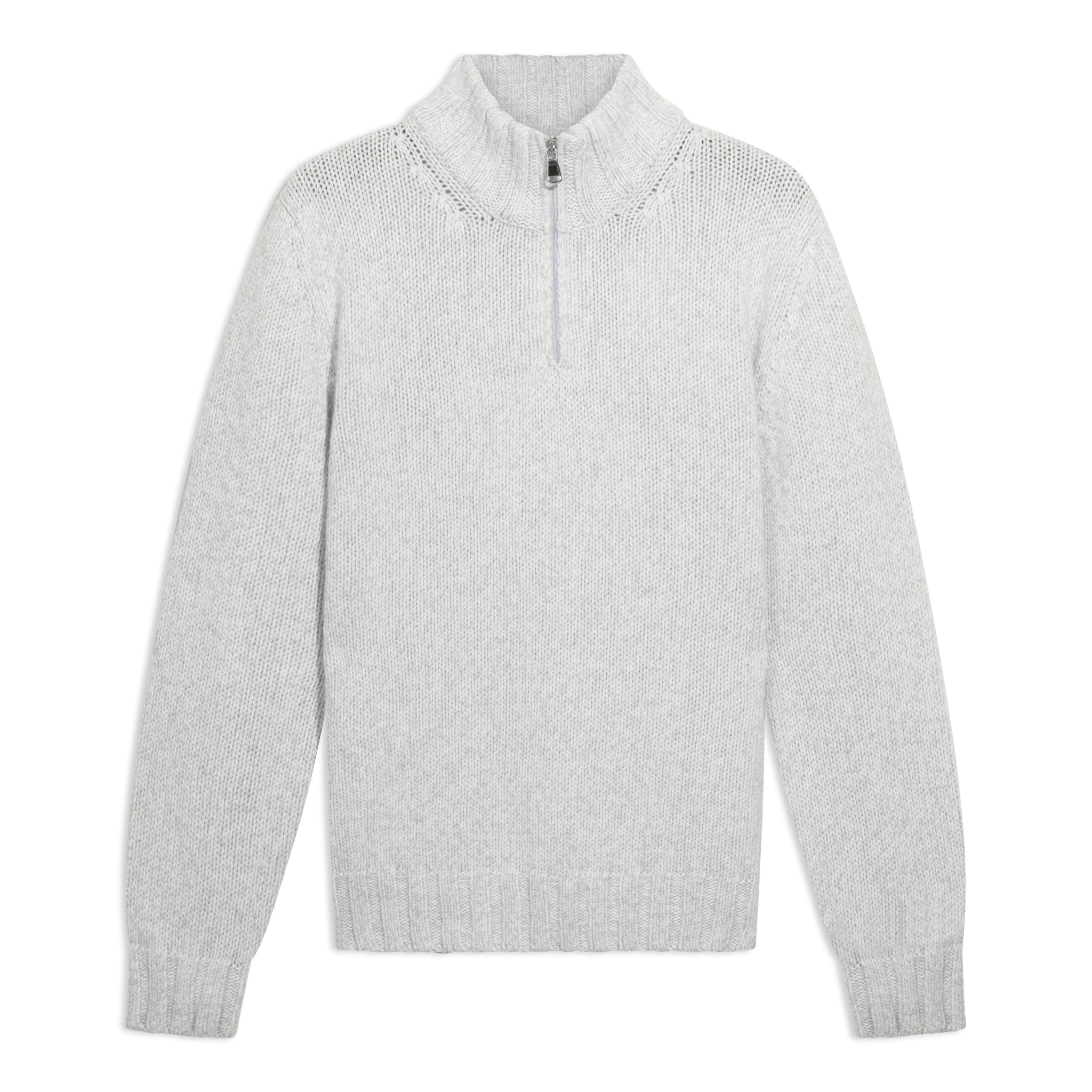 Half Zip Trui Mouliné