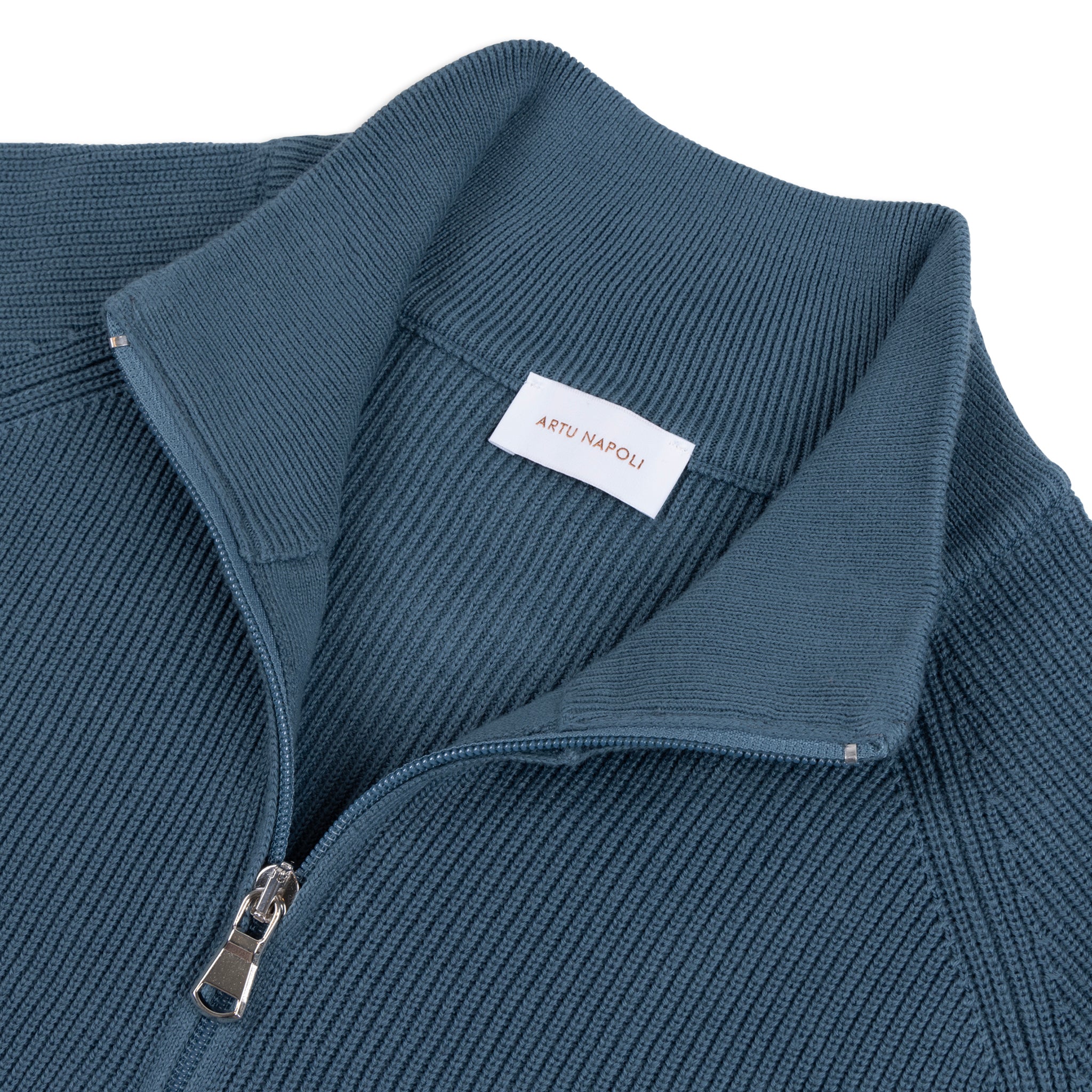 Half-Zip Trui Egyptisch Katoen