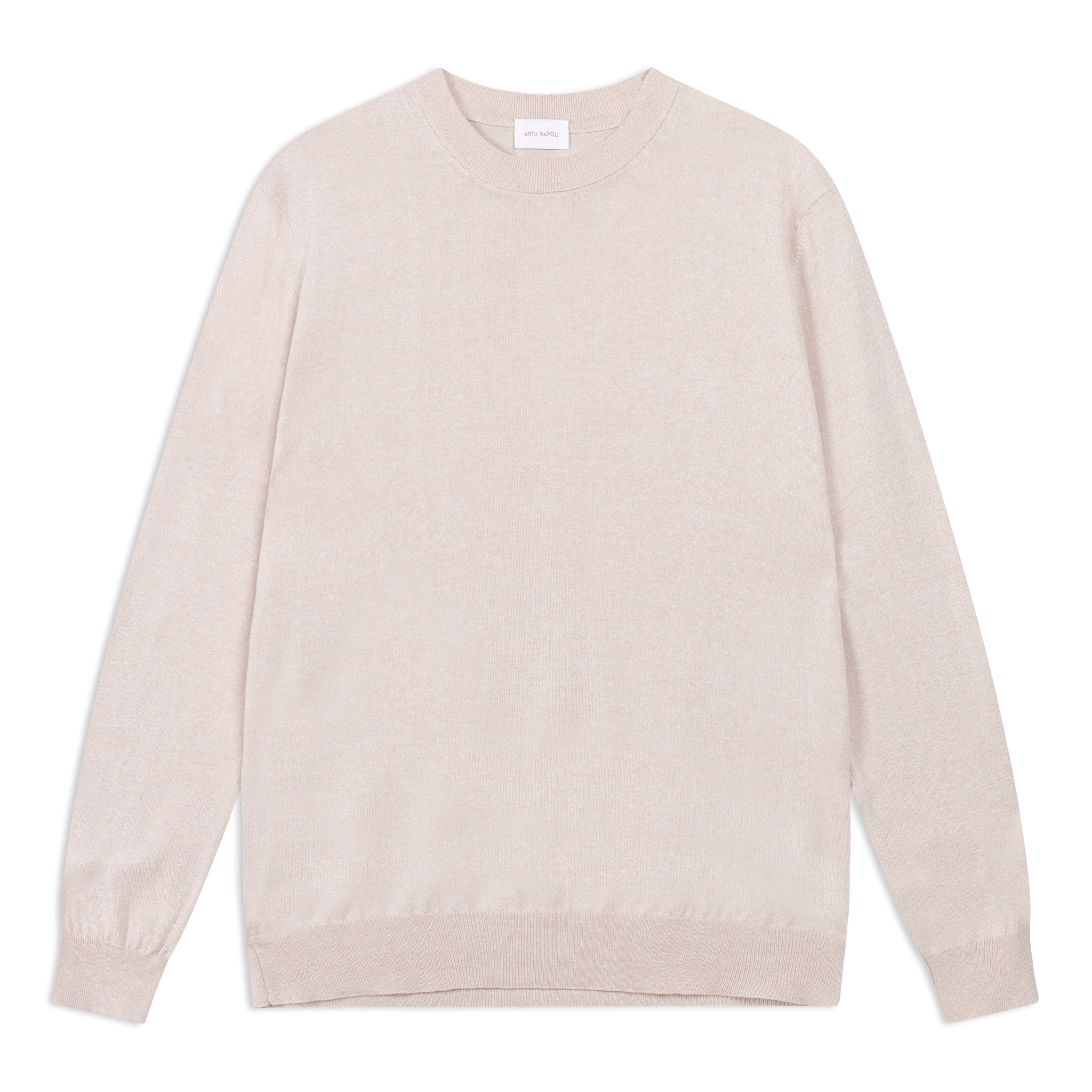 Ronde Hals Trui in Mouliné