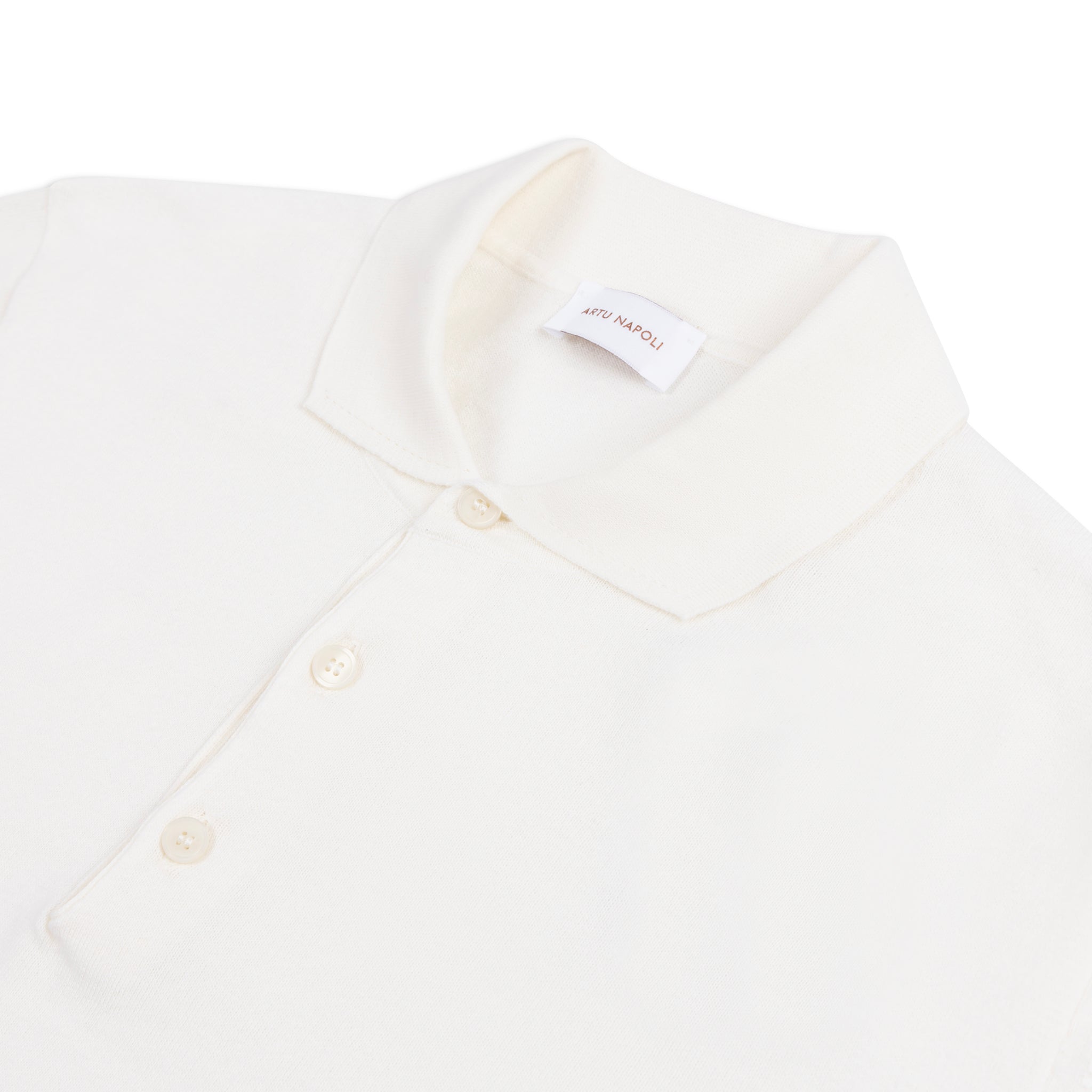 Gebreide Polo Korte Mouw Egyptisch Katoen