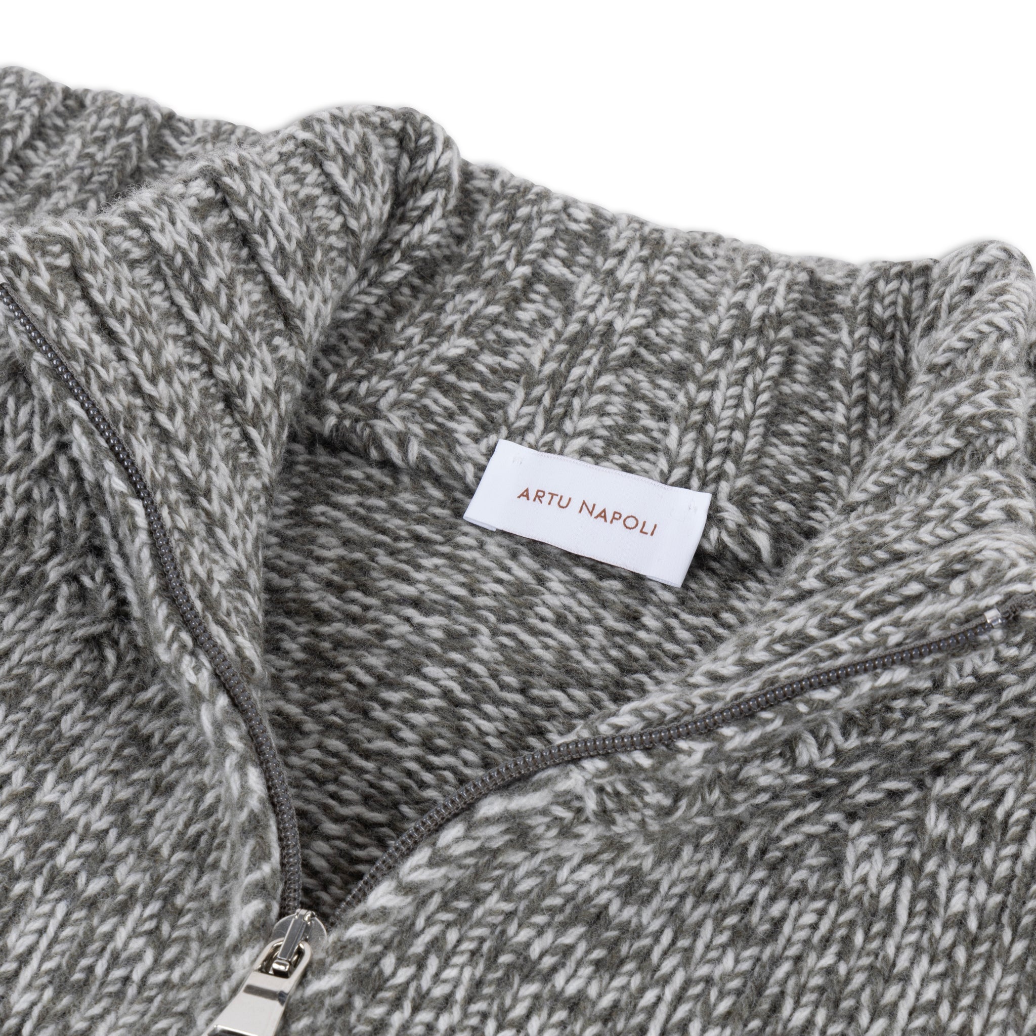 Half Zip Trui Mouliné