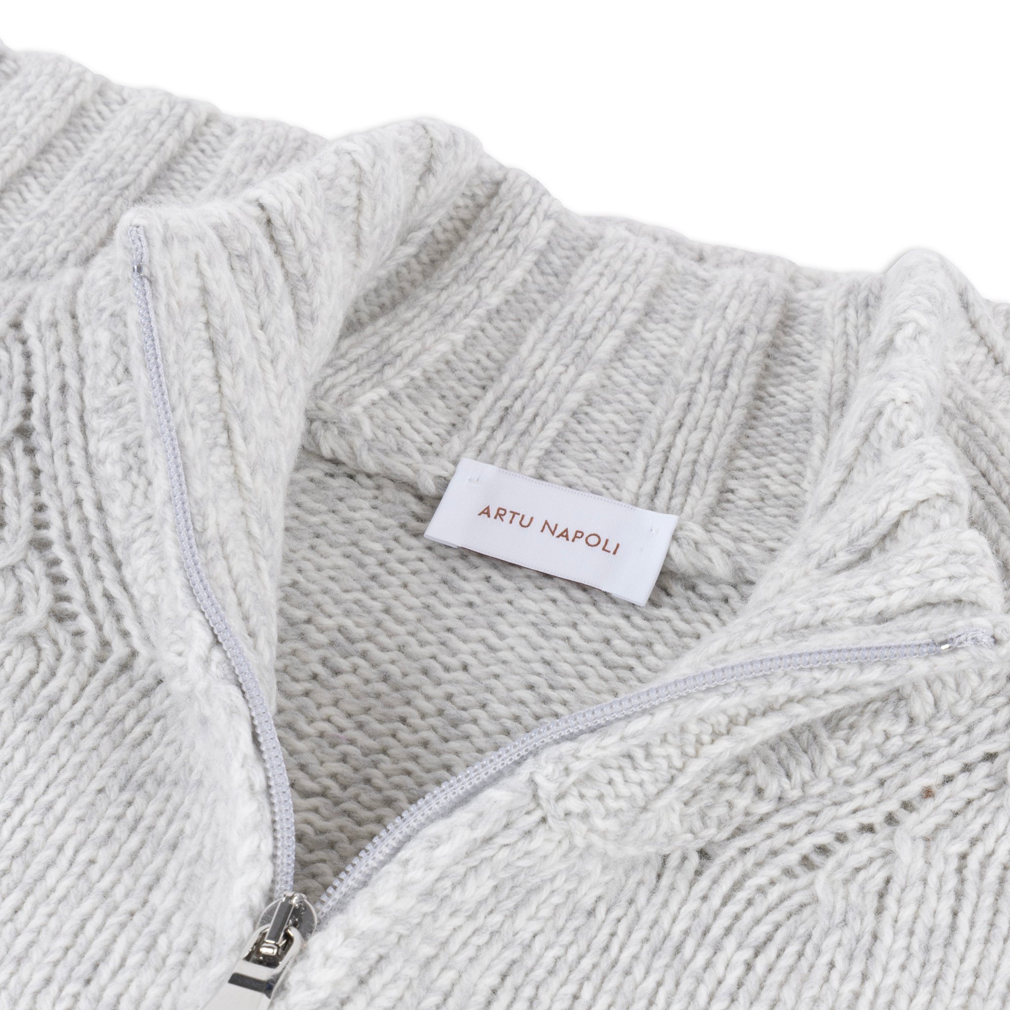 Half Zip Trui Mouliné