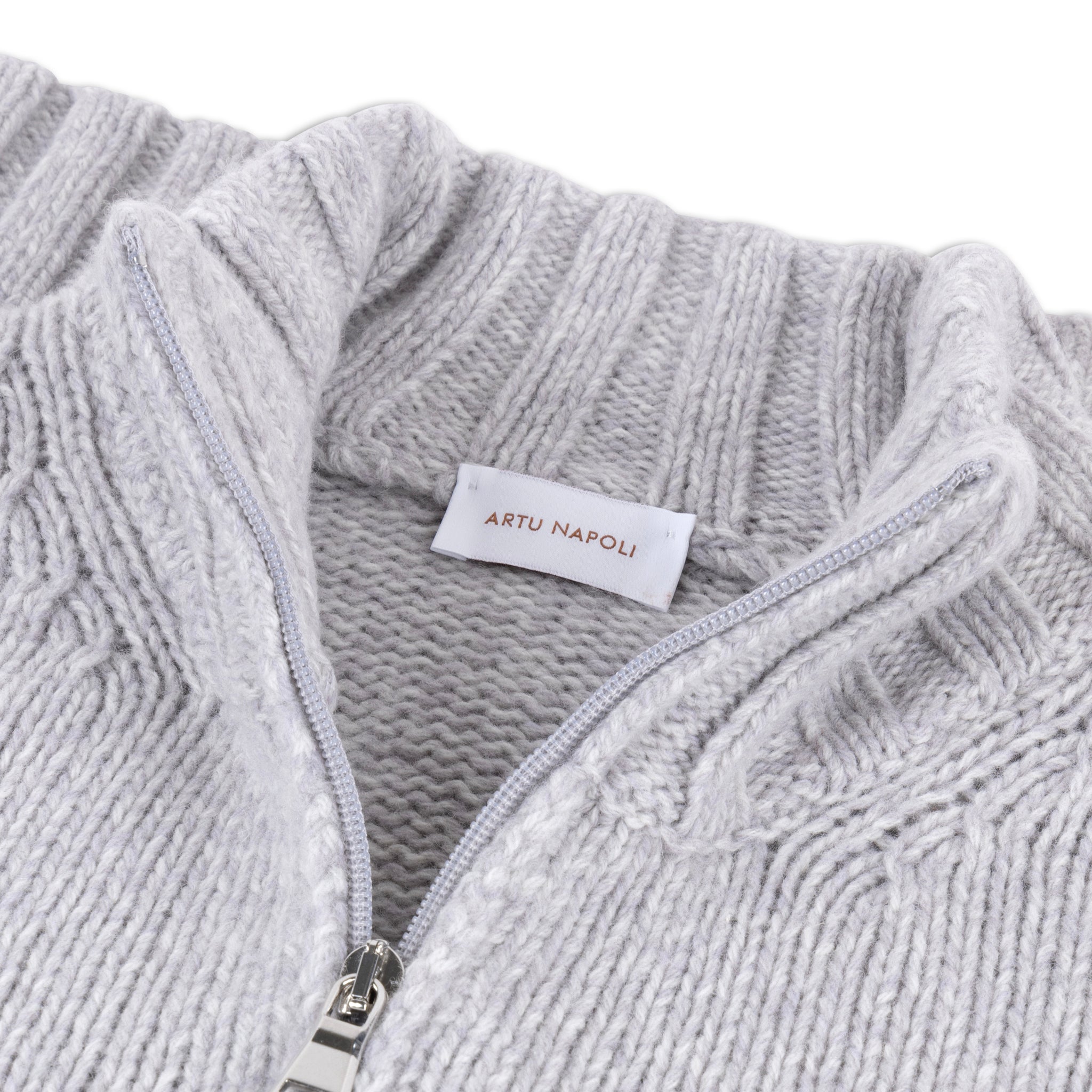 Half Zip Trui Mouliné