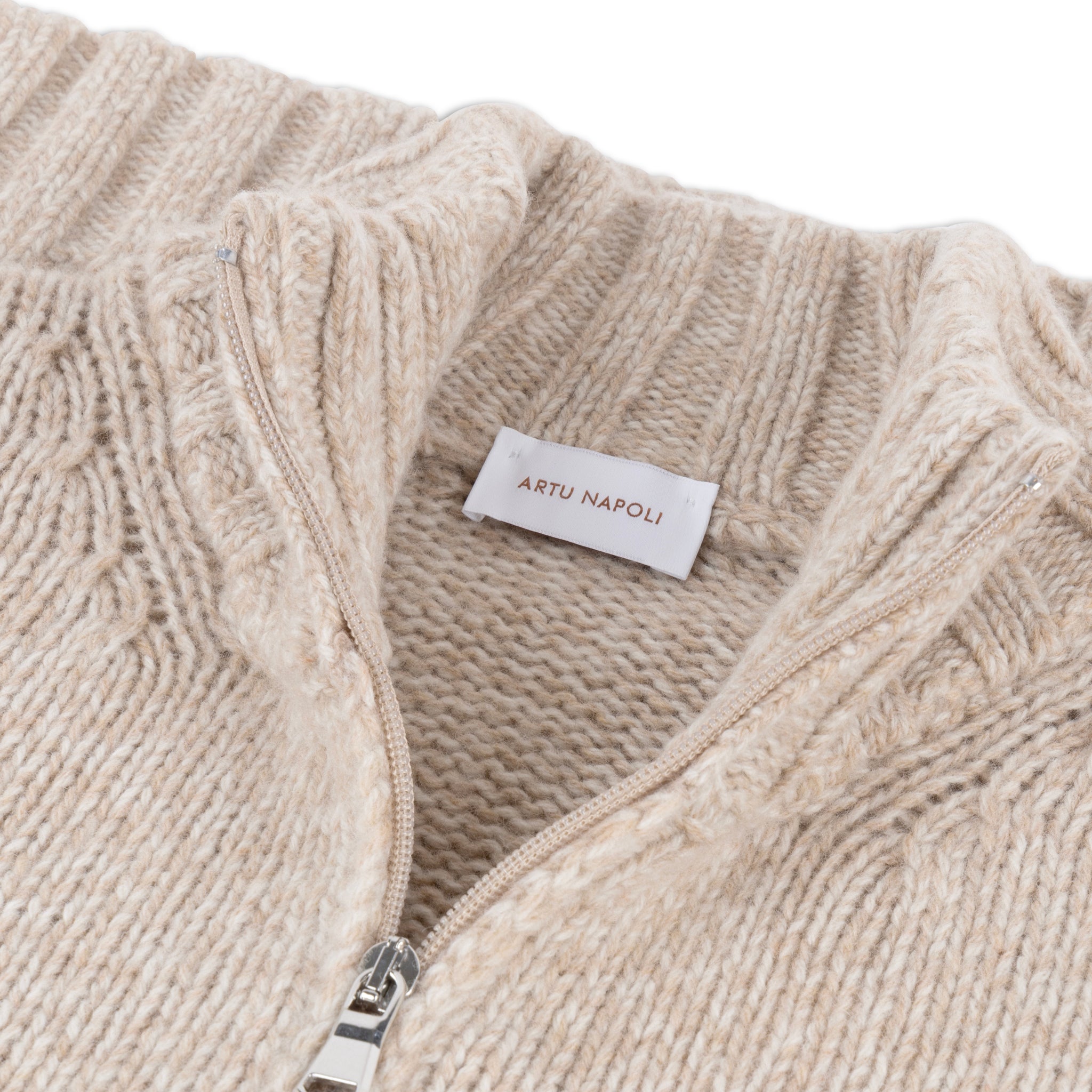 Half Zip Trui Mouliné