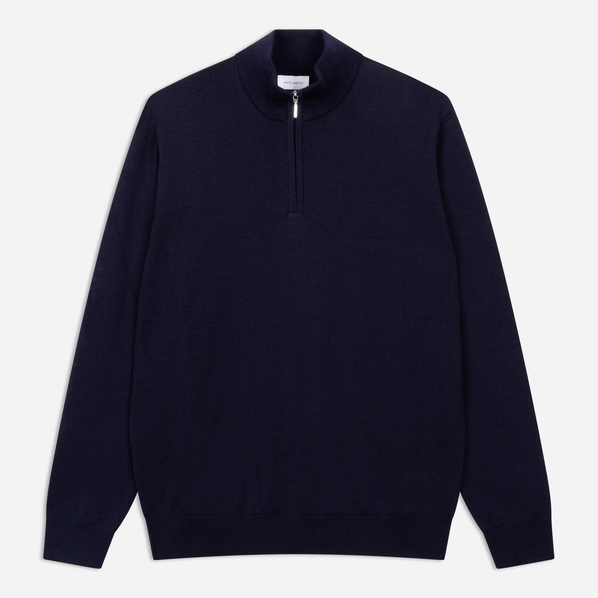 Halve Zip Trui Fine Merino