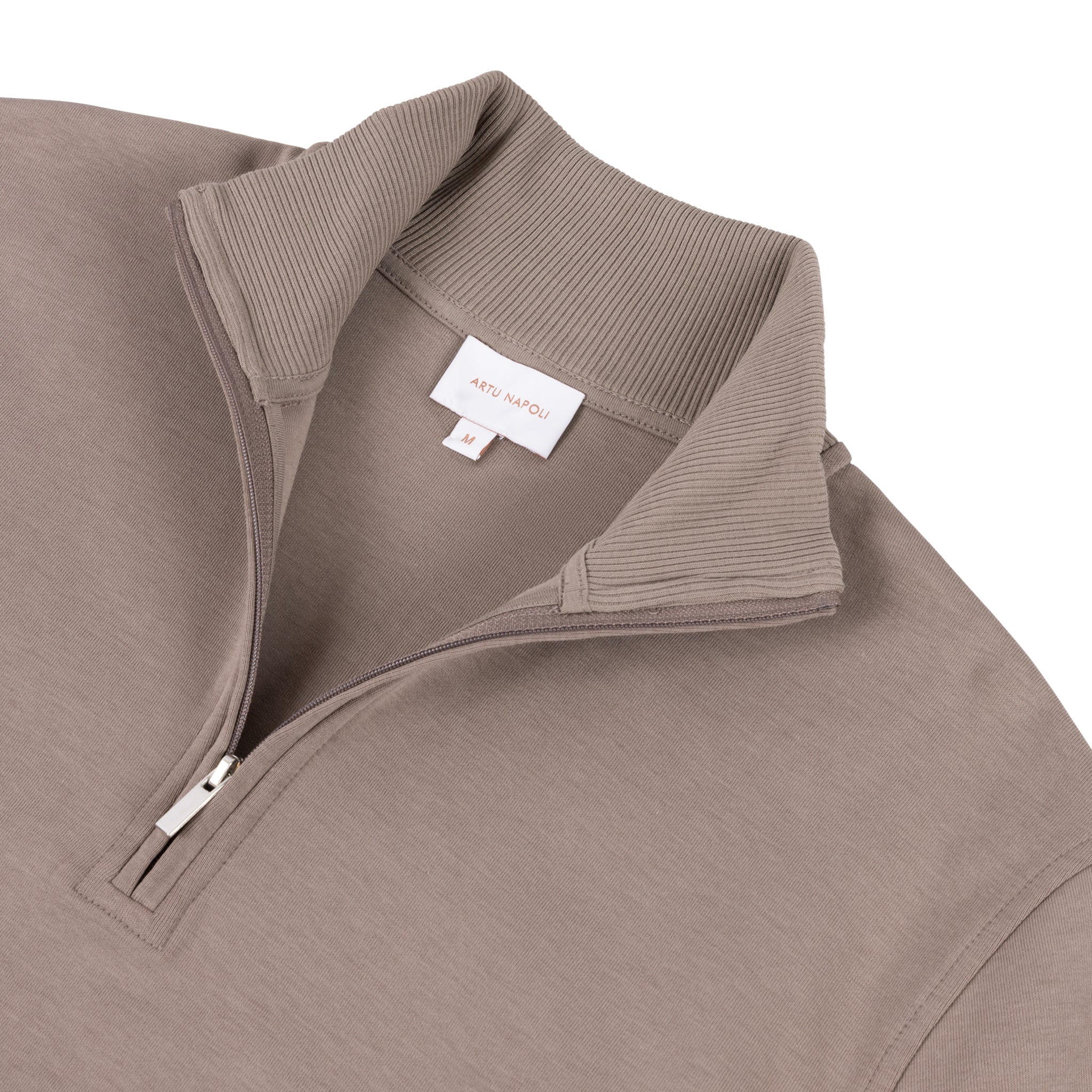 Half Zip Trui Supima Cotton