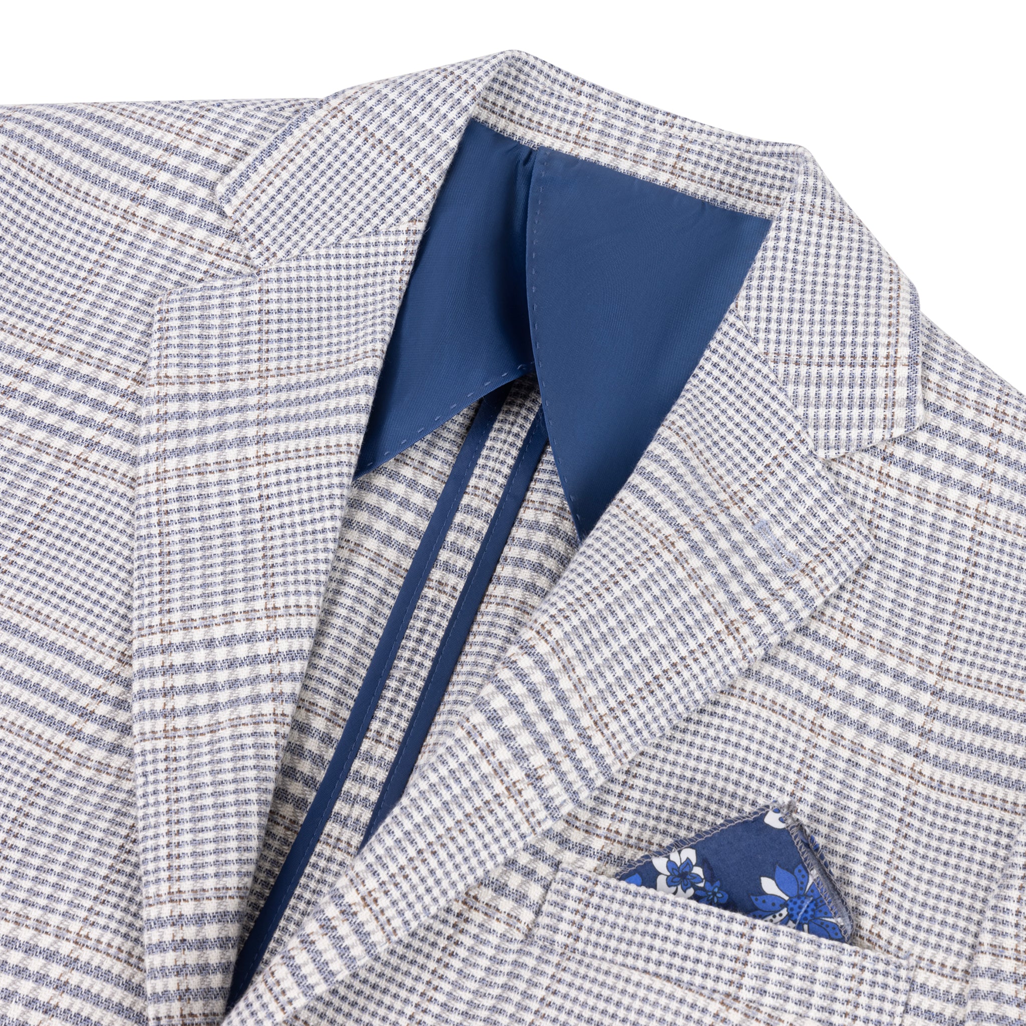 Geruit Colbert Wolmix Made in Italy