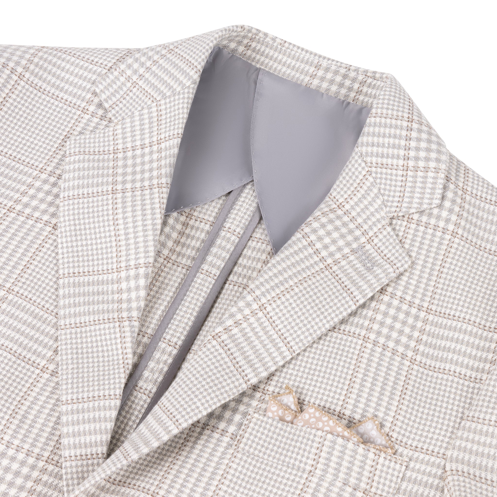 Geruit Colbert Wolmix Made in Italy