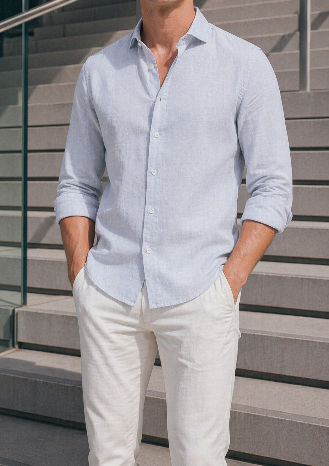 100% Linnen Washed Shirt