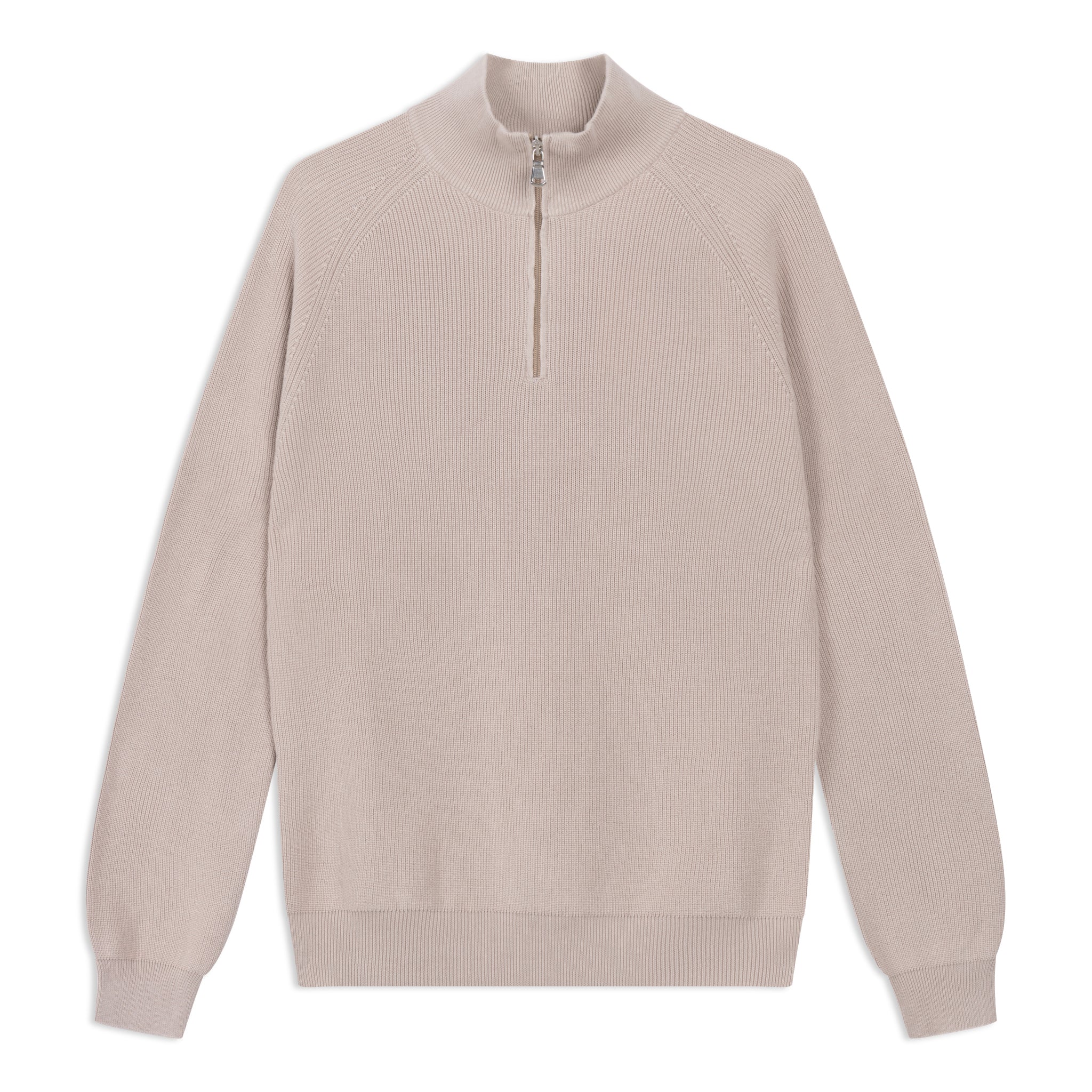 Half-Zip Trui Egyptisch Katoen