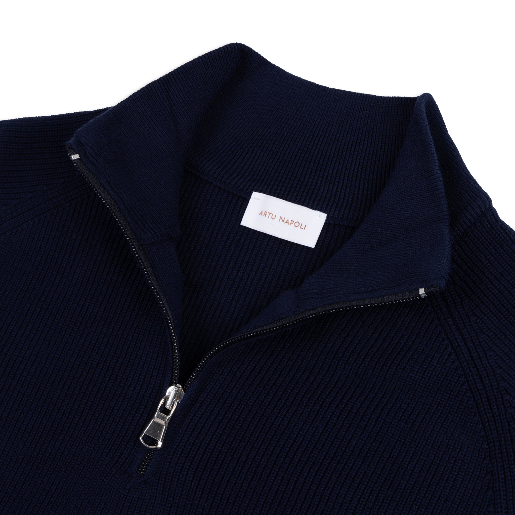 Half-Zip Trui Egyptisch Katoen