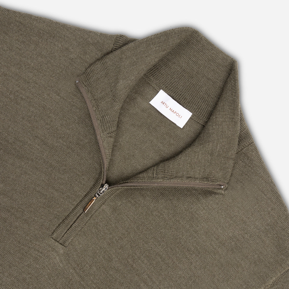 Halve Zip Trui Fine Merino