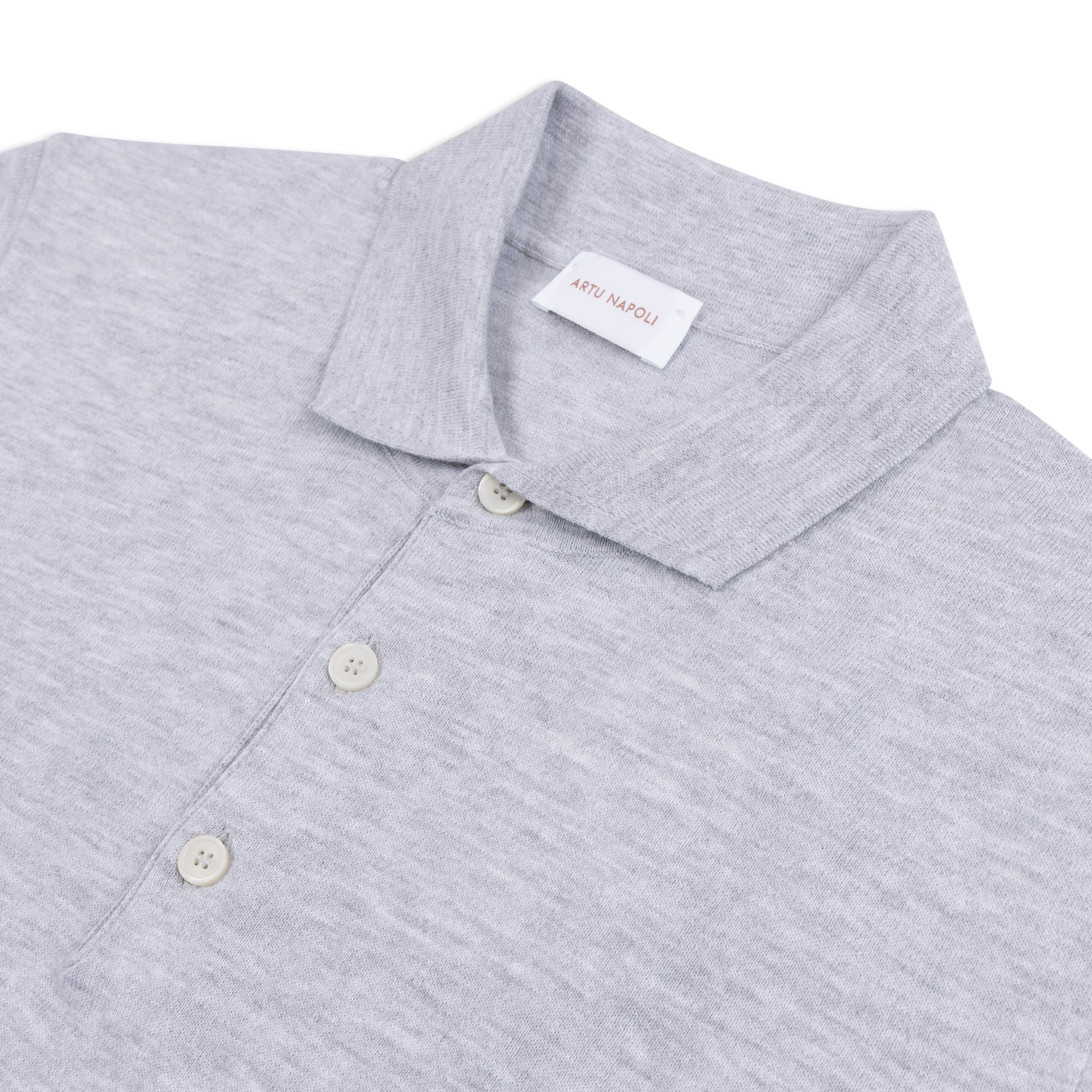 Gebreide Polo Korte Mouw Egyptisch Katoen