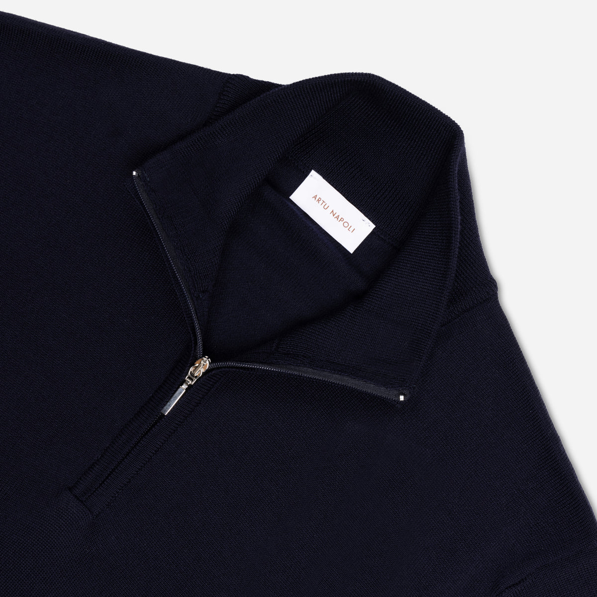 Halve Zip Trui Fine Merino