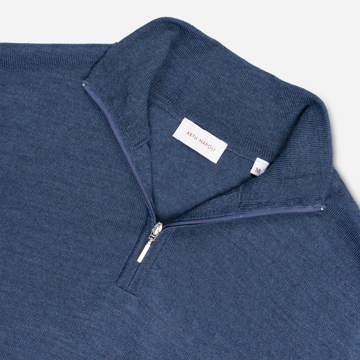 Halve Zip Trui Fine Merino