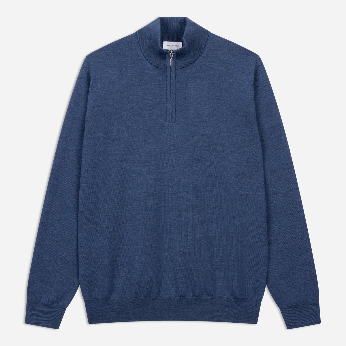 Halve Zip Trui Fine Merino