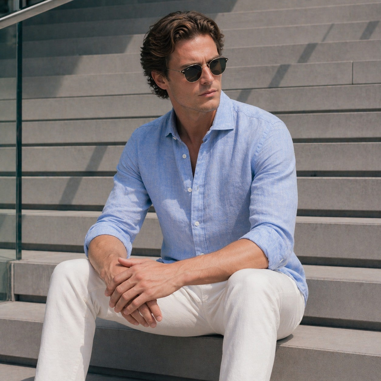 100% Linnen Washed Shirt