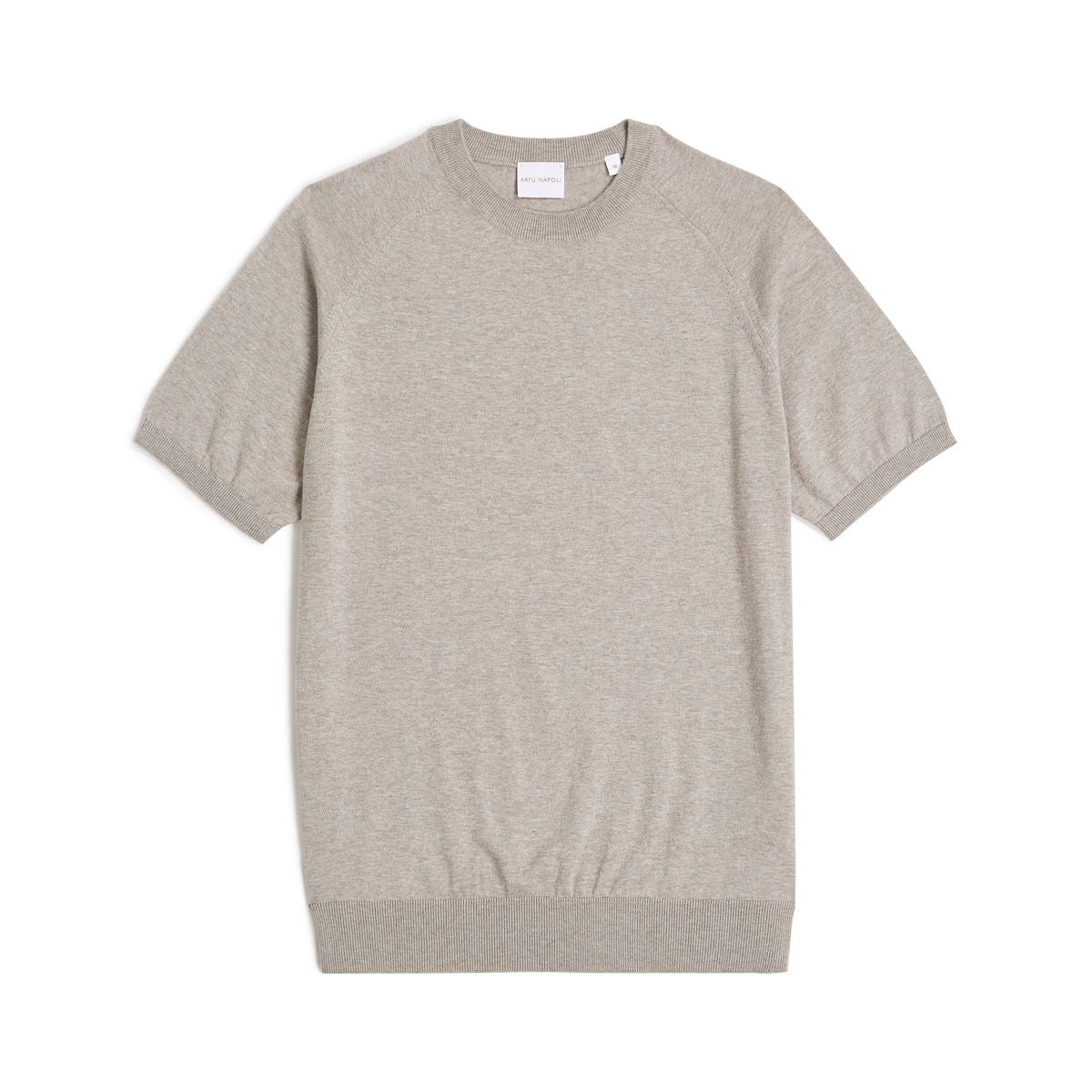 T-shirt with Round Neck Knitted