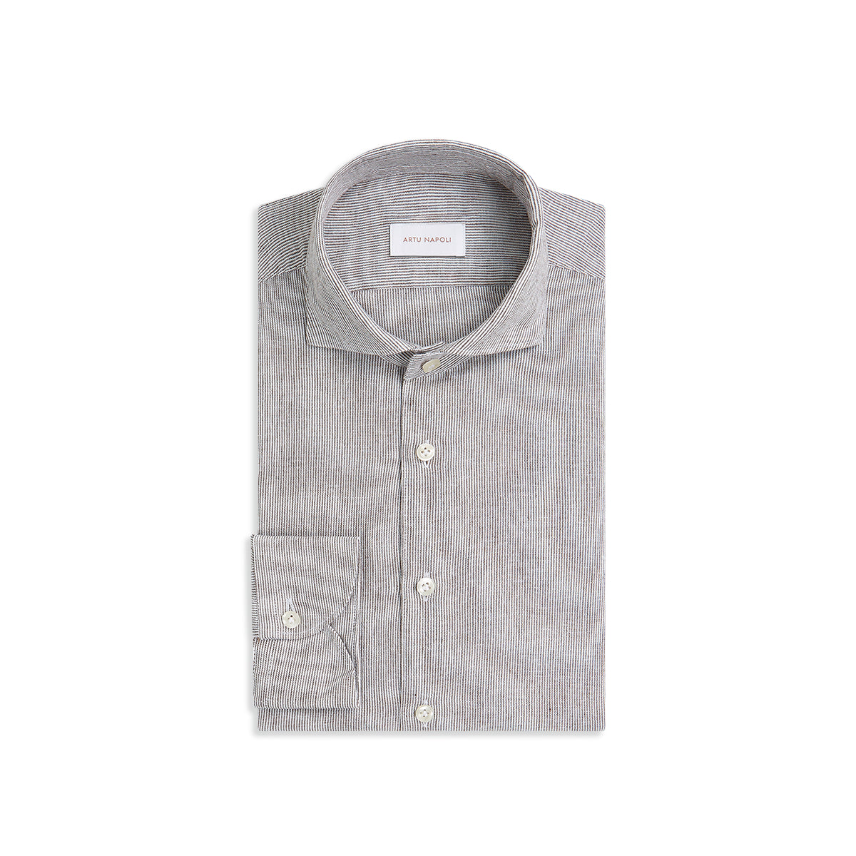 Gestreept Cotton-Linen Shirt