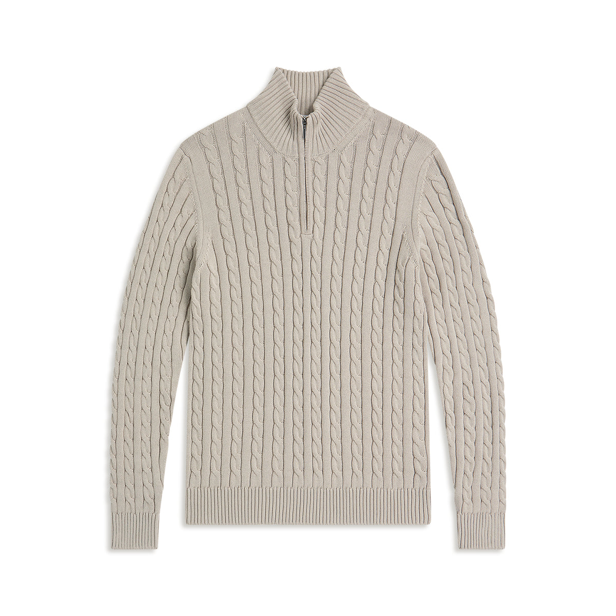 Half-Zip Cable Sweater