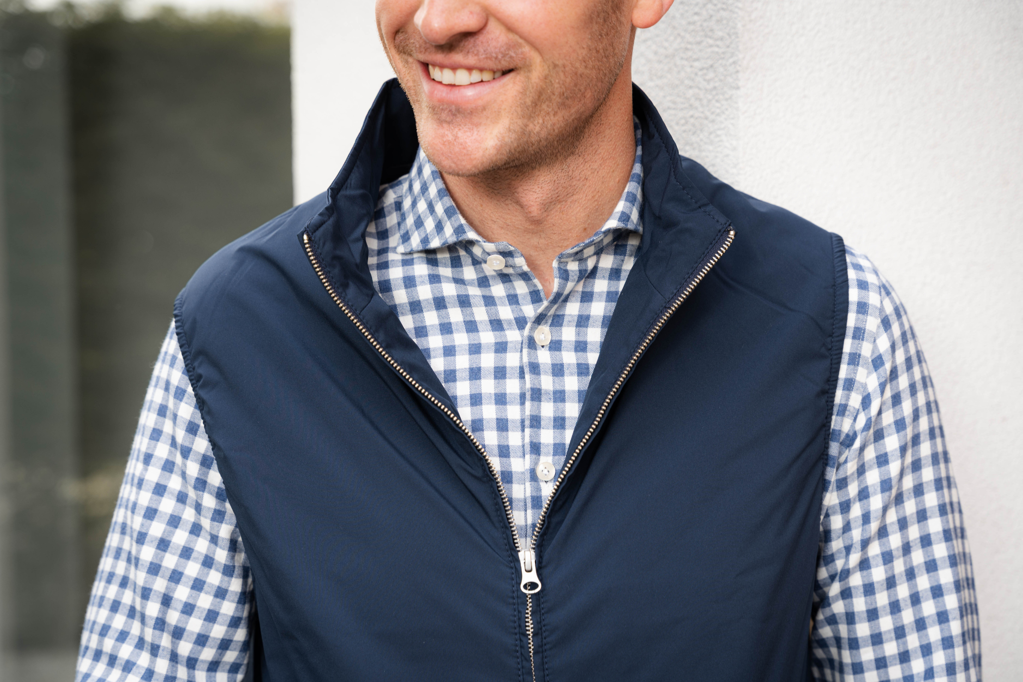 Artu Napoli heren overhemd katoen blauw stretch